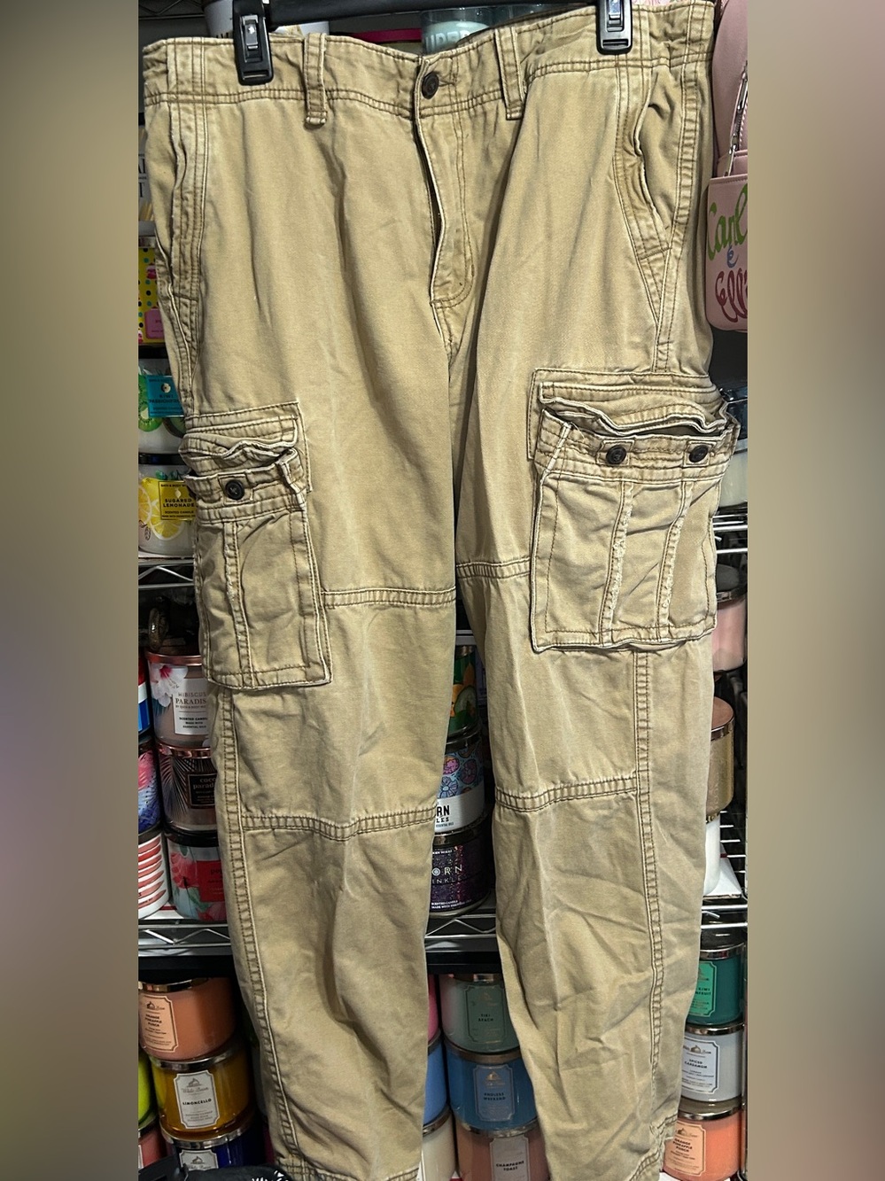 Men's Khaki Cargo Pants -